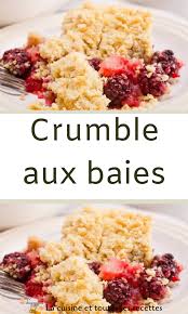 Crumble Aux Baies En 2020 Alimentation Crumble Recette