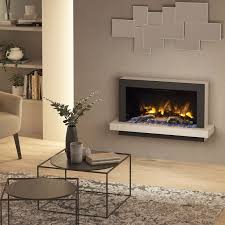 Wall mounted electric fireplaces & hanging fireplace a wall mount fireplace is the perfect way to make a bold statement in your contemporary home. Otium Anthracite Cashmere Electric Fire Suite