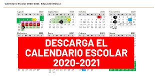 Te compartimos las fechas clave del nuevo calendario escolar de la sep: Descarga El Calendario Escolar 2020 2021 Excelente Calidad De Imagen Alexduve