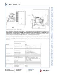 All of our commercial refrigeration units are sold with a warranty. Delfield T40cu Blast Chiller Shock Freezer Remote Condensing Unit Specification Manualzz