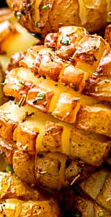 Hedgehog Roasted Rosemary Potatoes These Potatoes Are The Most Delicious And Beautiful Side Dish Crispy On The Potato Side Dishes Rosemary Potatoes Recipes