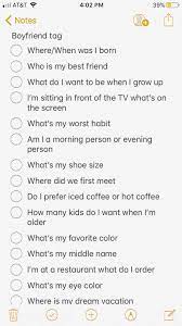 Boyfriend Tag Questions Girlfriend Tag Questions Instagram Quotes Youtube Channel Name Ideas