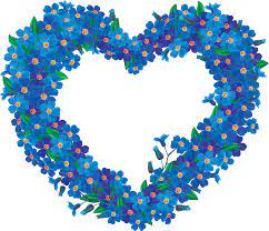 Pin By Rita Hieu On Kartinki Na Belom Fone Flower Heart Flower Meanings Blue Spring Flowers