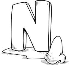 letter n coloring pages preschool printable for kids alphabet crafts coloriages gratuits de formes