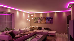 Indirekte Beleuchtung Im Wohnzimmer Realisiert Durch Das Stuckprofil Wdml Led Beleuchtung Wohnzimmer Indirekte Beleuchtung Wohnzimmer Beleuchtung Wohnzimmer