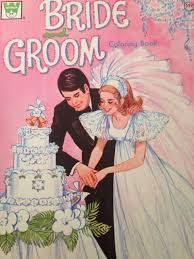 70s Bride And Groom Coloring Book By Whitman Etsy Vintage Coloring Books Coloring Books Vintage Children S Books