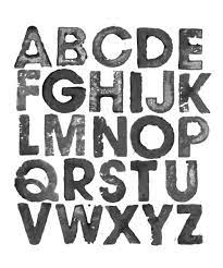The english alphabet has 26 letters, starting with a and ending with z. Printable Large Font Letters Print Fonts Typographic Layout Potato Print