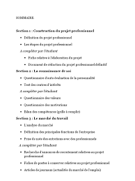 Quant on veut réaliser son projet professionnel, on doit partir de sa personne pour arriver vers ce qu'on veut et enfin tracer le chemin de départ et d'arrivée. Projet Professionnel