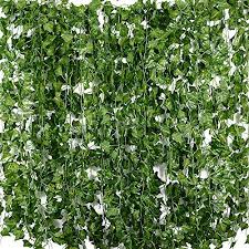 Betessin 24pcs2m Lierre Plante Artificielle Exterieur Faux Lierre Feuillage Artificiel Feuill Plante Artificielle Exterieur Lierre Plante Plantes Artificielles