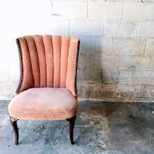 Free shipping on selected items. Vintage Velvet Peach Chair Pretty Little Things