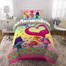 Get great deals on ebay! Amazon Com Trolls Twin Kids Comforter Sheets Bonus Sham J 5 Piece Bed In A Bag Homemade Wax Melt Home Kitchen