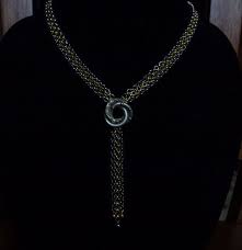 Algerian Love Knot Triple Chain Necklace Algerian Chokers