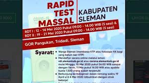 Ketentuan Dan Cara Pendaftaran Rapid Tes Pengunjung Indogrosir Sleman Tribun Jogja