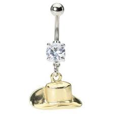 Cowboy Hat Belly Button Ring Cute Belly Button Rings Belly Rings Body Jewelry