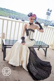 As you're choosing a song and a style of dance, take your instructor aside and describe your dress's skirt so you can make sure the final choreography will work with what you'll be wearing, says hewlett. Mermaid Wedding Dress Goth Bridal Gown Unique Gothic Corset Etsy