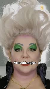 Así se transformó Melissa McCarthy en Úrsula 😯#fyp #parati #lasirenita  #hallebailey #thelittlemermaid