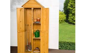 Armadio da esterno in legno arbae, ideale per tenere in ordine il giardino, il balcone o la veranda. Armadio Da Esterno In Legno Casetta Attrezzi Con Tetto A Punta