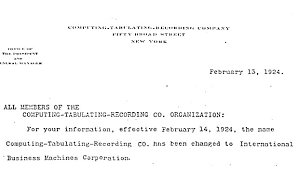 This letter is regarding change of my address. Ibm100 Ibm Is Founded