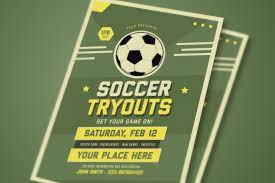 Old Soccer Tryout Flyer Flyer Find Fonts Soccer