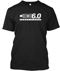 6 0 Powerstroke Diesel Black T Shirt Front Powerstroke