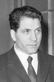 Profaci/Colombo gangster Sonny Franzese with boxer Rocky Graziano, and  family capo Sebastian Aloi (l-r) 1940s