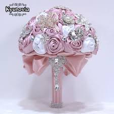 Elegant ethereal wedding in blush +rose gold + gold shimmer & reem acra wedding gown. Blush Pink Burgundy Brooch Bouquet Rose Gold Jeweled Wedding Bridal Crystal Bling Boquet Luxury Bouquet By Memory Wedding D59 Wedding Bouquets Aliexpress