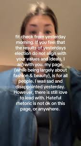 A lot of people have been talking about content creators not speaking out  regarding the election. While i have a very small page, the majority of my  followers are women. I do not believe that the ...