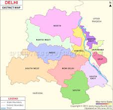 New fast map and offline map. Districts In Delhi Map