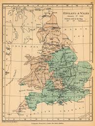 Outros times de quadribol galeses incluem as catapultas de caerphilly e as harpias de holyhead. Map Of Of England And Wales January 1 1643 Mapa Owje Com