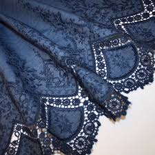 Maybe you would like to learn more about one of these? Embroidered Lace Edge Border Cotton Chambray Dark Indigo Broderie Anglaise Fabrics Uk Fabric Chambray Fabric Denim And Lace Embroidered Lace