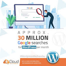 Wordpresswednesday Approx 30 Million Google Searches For Wordpress Per Month Cloud Host World Is A Wp Web Hosting Services Hosting Services Web Hosting