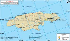 Jamaica Latitude And Longitude Map