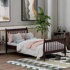 Notice how the weight capacity of both the bunkie board and the bed are important to consider. Merax Modern Wood Platform Bed With Headboard And Footboard Twin Walmart Com Walmart Com