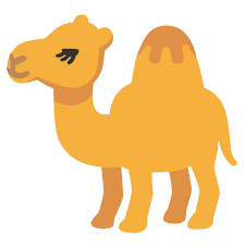 Camels' humps consist of stored fat, which they can metabolize when food and water is scarce. Camel Emoji