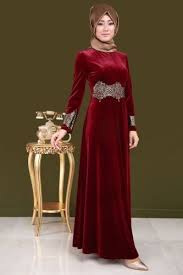 R Z Can Etek Kadife Abiye Rz6200 Bordo 1 Abaya Tarzi Basortusu Modasi Moda Stilleri