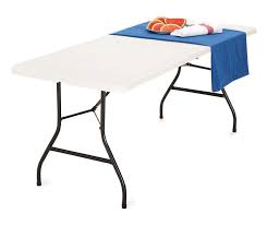 6 White Center Folding Table Big Lots Folding Table Folding Furniture Table