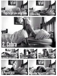 yoga to get out of bed morning yoga yoga fitness yoga poses