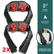 Naipo Neck Back Massager With Heat And Air Compression Purple Ebay Sponsored Conair Body Benefits Dual Jet Bath Spa Bts1sed W Bonus Massaging Attachment Bath Spa Steam Spa Water Jet