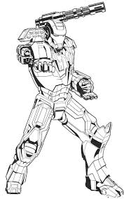 Powerful Iron Man Coloring Pages Ayi