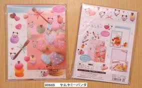 Q Lia Yum Yummy Panda Kawaii Stationery Stationery Collection Letter Set