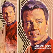 Came upon a photo of the Commissioned painting I did for Chris Doohan (son  of James Doohan… “Scotty” from Star Trek TOS). Still absolutely LOVE the  graphic background I created for this