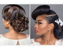 Bridal Hair With Weave Makeup For Black Beauties African Wedding Hairstyles Black Hair Growth Hair Styles