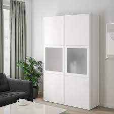 Ein ikea besta korpus weiss mit 4 boden zum verkauf. Besta Vitrine Weiss Selsviken Hochglanz Frostglas Weiss Ikea Deutschland