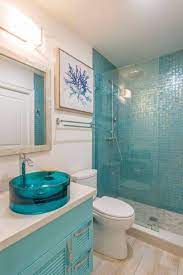 Beautiful Luxury Simple Minimalist Bathroom Shower Design Idea 36 Turquoise Bathroom Decor Aqua Bathroom Decor Beach House Bathroom