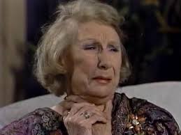 December 31, 1985: #Minx (Dame Judith Anderson) tells #Brick (Richard Eden)  how she switched the babies.