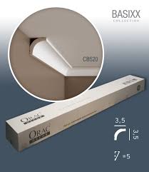 1 Carton Complet 60 Corniches Moulures Cimaises 120m Orac Decor Cb520 Basixx Moulure Cimaise Corniches