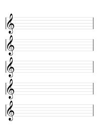 The printable manuscript paper on this website is easy to use and it is ideal for musical notation. Printable Blank Music Staff Paper So You Don T Have To Buy Sheet Music Anymore Printerfriendly