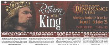 Pa Renaissance Faire Save On Admission With Coupons Ship Saves