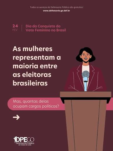 No dia 24 de fevereiro de 1932, o voto feminino foi reconhecido no país. Mas você sabia que, na época, ele era facultativo e só algumas mulheres podiam votar? 🤔 Foi somente