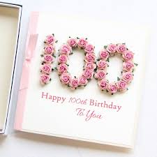 Wishing you another wonderful 100. 100th Plus Personalised Birthday Card Handmade 101st 102nd 103rd 104th 105th The Little Card Boutique On Madeit